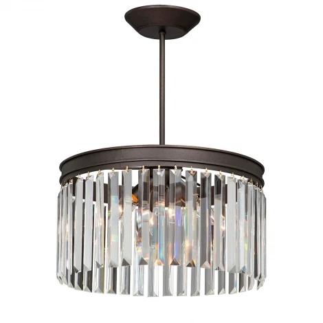 Потолочная люстра Vitaluce V5153-8/3PL (220V, хрусталь, круглые)