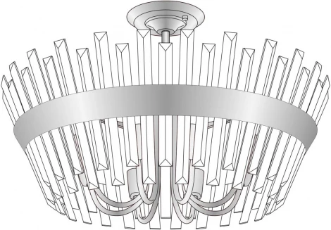 Потолочная люстра на штанге Citilux Вестерос CL307180 (220V)