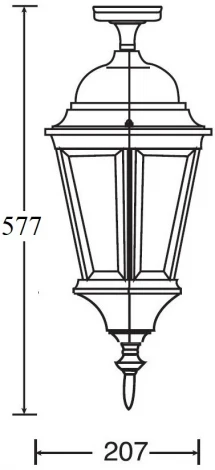 Потолочный светильник уличный Oasis Light ASTORIA 2 91405LA cover Gb (220V, IP44)