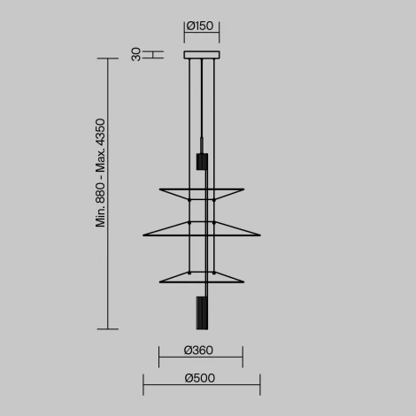 Подвесной светильник Freya Mono FR6190PL-L7WB (LED, 220V, на тросе, круглые, летающая тарелка)