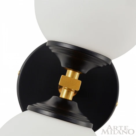 Бра Arte Milano 271580/2B BK/GD (220V, шарики)