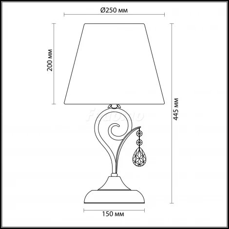 Интерьерная настольная лампа Odeon Light Marionetta 3924/1T