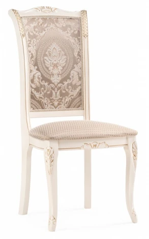 Обеденный стул Woodville Керия Максимал (Массив дерева, Ткань/Бежевый) арт.618713