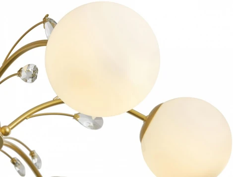 Потолочная люстра на штанге Arte Milano Neapol-71069 273802/10 GD (220V, шар)