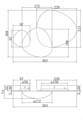 Бра Maytoni Jack-stone MOD314WL-L8N3K