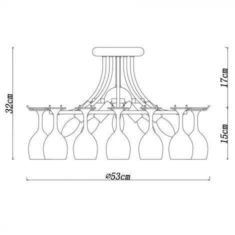 Потолочная люстра Arte Lamp Bancone A7043PL-5CC