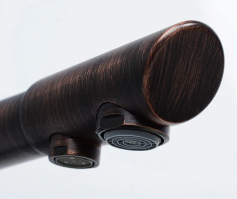 Смеситель Wasserkraft A8047 для кухонной мойки, темная бронза