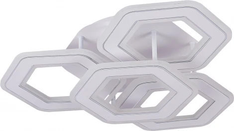 Потолочная люстра светодиодная Natali Kovaltseva Damask HIGH-TECH LED LAMPS 82060 с пультом ДУ, моб. приложением 120W, белый, LED (регулировка яркости, 220V)