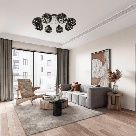 Потолочная люстра Arte Milano AMALFI-325107 325107/8 BK.CR (220V)