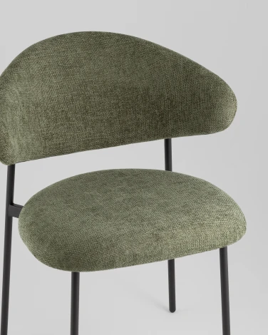 Стул Evan шенилл зеленый Stool Group УТ000042350