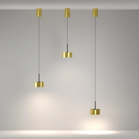 Подвесной светильник Maytoni Glare P102PL-12W4K-BS (LED, 220V, на проводе, круглые)