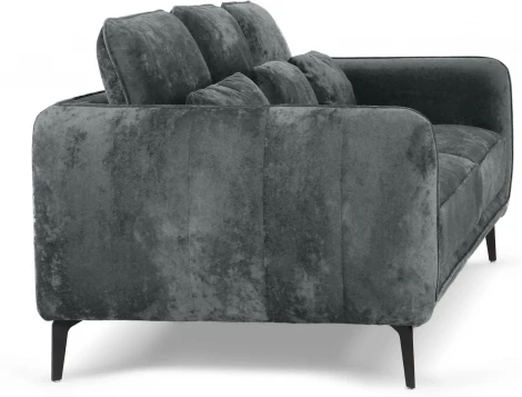 Диван Amsterdam трехместный ОГОГО (арт.786599), (Ткань,Велюр/Темно-серый)