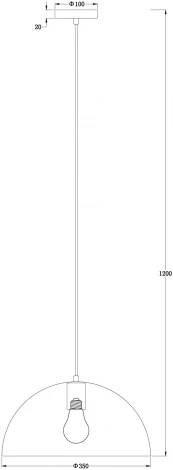 Подвесной светильник Eleon FR5218PL-01BS Freya (220V, на проводе)