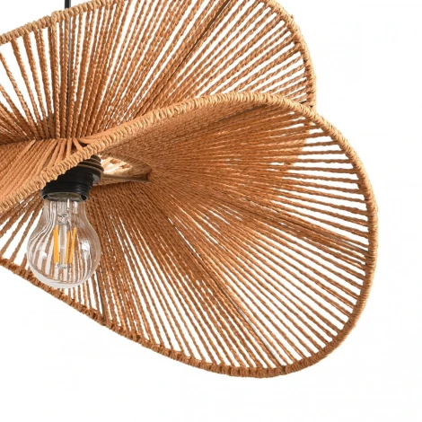 Подвесной светильник Lumion Rope 8381/1 черный/бежевый, металл/джутовый шнур E27 40W 220V