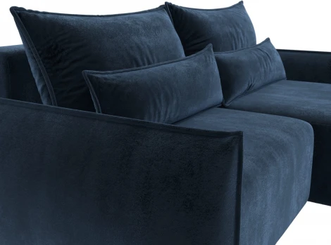 Диван угловой Лига-051 НПБ угол универсальный Лига Диванов (Велюр) арт.128653