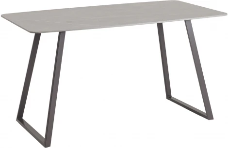 Стол обеденный Stool Group Vermont 140*80 см керамика темная ножки серые арт.УТ000040512