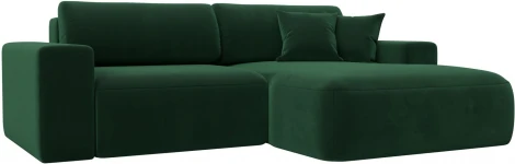 Диван угловой Лига-036 НПБ Классик правый угол (Зеленый/Велюр) Лига Диванов арт.121376