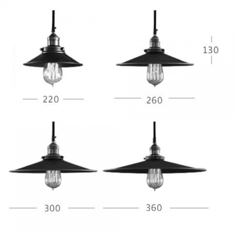 Подвесной светильник (люстра) Loft Cone Pendant 22 ImperiumLoft 74716-22 (74716-22) (220V, на проводе, круглые)