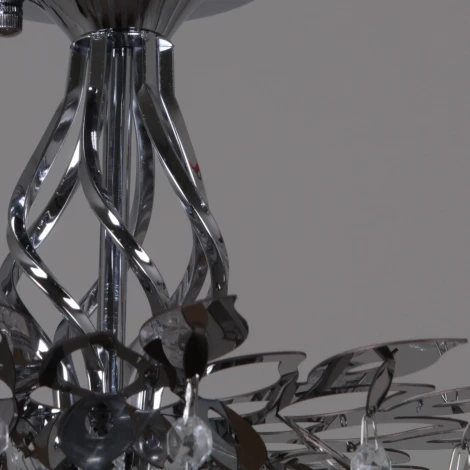 Потолочная люстра на штанге хрустальная Reluce 01108-0.3-300 CR (220V)