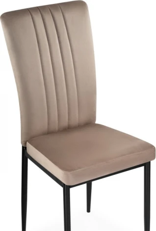 Стул на металлокаркасе Woodville Rek cappuccino / black