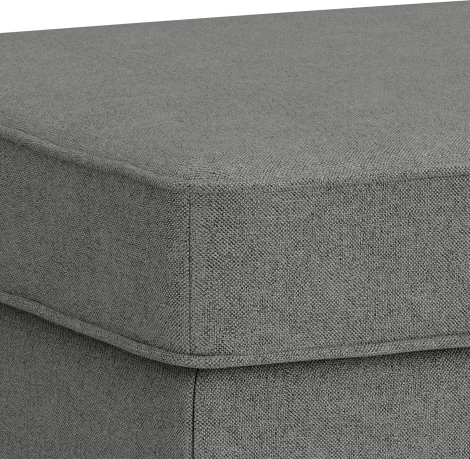 БЕНОН Пуф тканевый, серый D1 furniture арт.AAA41702004