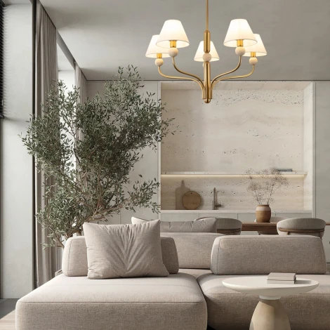 Потолочная люстра на штанге Freya Aurelia FR2058PL-05BS