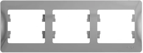 Рамка на 3 поста (алюминий) Systeme Electric GSL000303