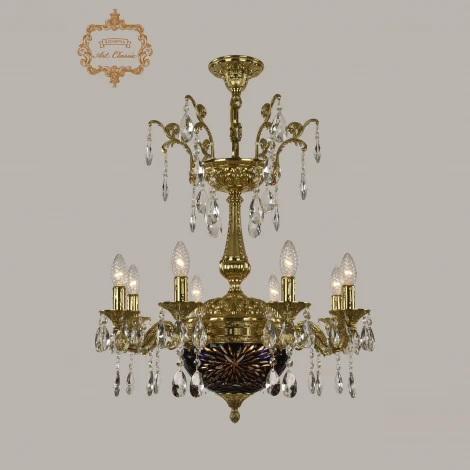 Подвесная люстра Art Classic 31.19 31.19.8.CK125SP.250SP.G.Sp.Amber.Blue.1A