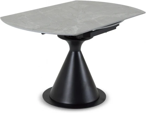 Раскладной обеденный стол Pion ОГОГО Обстановочка! (Керамика/Серый,Черный) арт.926808