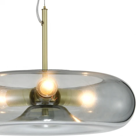 Подвесной светильник (11062/3P Smoke) Indigo Leggero V000541 (220V, на тросе, круглые)