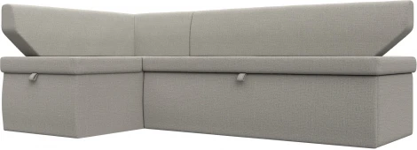 Диван кухонный угловой Омура левый угол (Бежевый/Рогожка) Лига Диванов арт.125895L