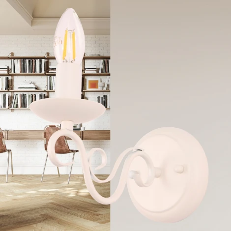 Бра Arte Milano AM341369 341369/1W WT (220V, подсвечник, свеча)