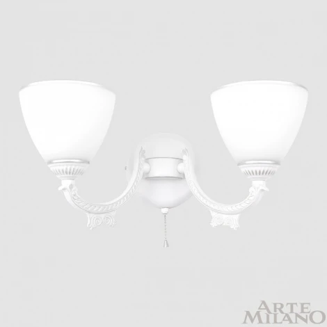 Бра с выключателем Arte Milano AM342837 342837/2W WT+SL (220V)