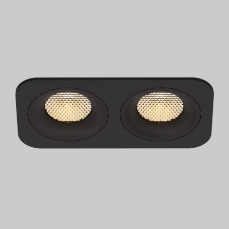 Светильник встраиваемый светодиодный IP44 Elektrostandard Tetro 15277/LED 20W 3000K черный IP44