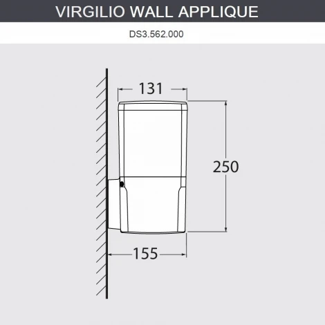 Настенный уличный светильник Fumagalli Virgilio DS3.562.000.WYF1R (220V, IP55)