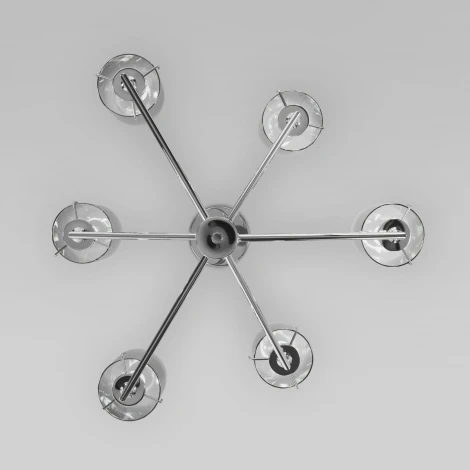 Потолочная люстра на штанге Eurosvet Pluto 60156/6 хром (220V)