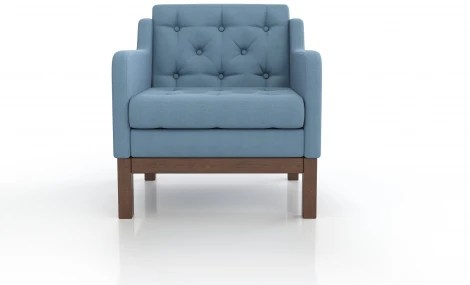 Кресло Arsko Айверс орех голубая рогожка