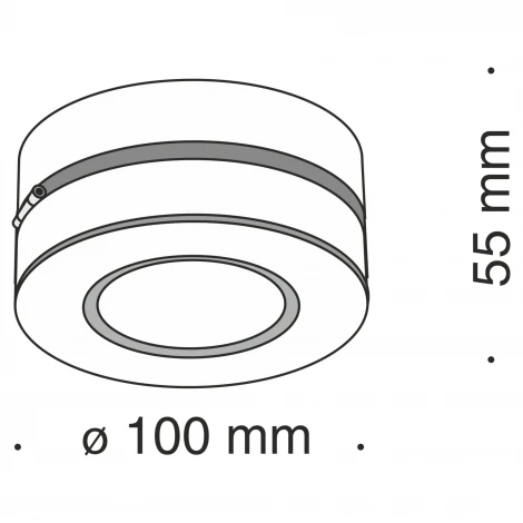 Накладной потолочный светильник Magic 3000K 1x12Вт 36° LED Maytoni Technical C022CL-L12B