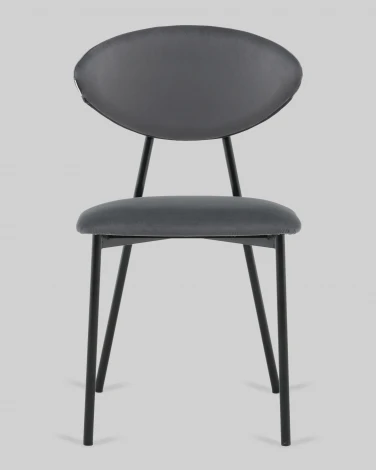 Стул обеденный Квинси велюр темно-серый Stool Group арт.УТ000041637