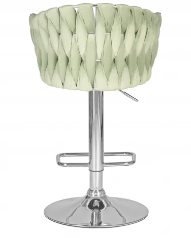 Стул барный DOBRIN MARCEL (пудрово-мятный велюр (MJ9-87))