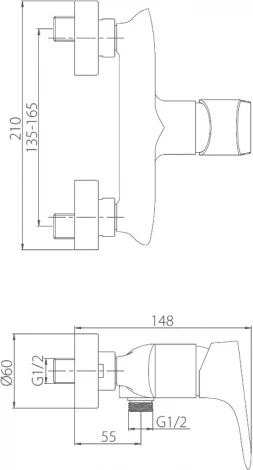 Смеситель Damixa Palace Grand 462000000 для душа