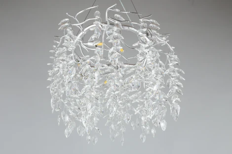 Подвесная люстра Aployt Gertunia APL.847.13.10 (220V, хрусталь, на тросе, листья, ветки)