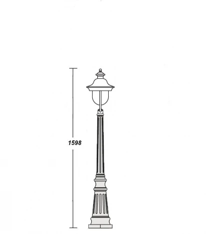 Наземный фонарь Oasis Light 84311c Bl