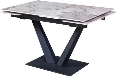 Стол раскладной Top Concept Малибу (120+30+30), керамика глянцевая Pandora