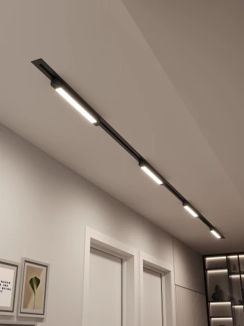 Трековая система в сборе встраиваемая однофазная 220V Hesby Lighting Skylite №1 HSBL_kompl_S001_VI4B3K