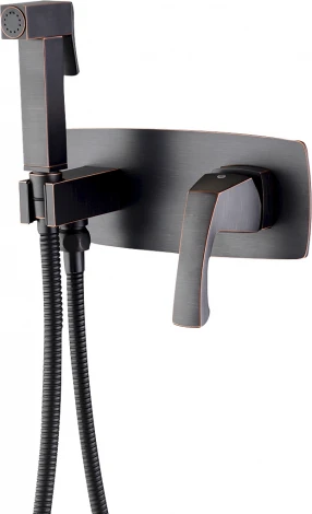 Гигиенический душ Lemark Nubira LM6219ORB со смесителем, С ВНУТРЕННЕЙ ЧАСТЬЮ