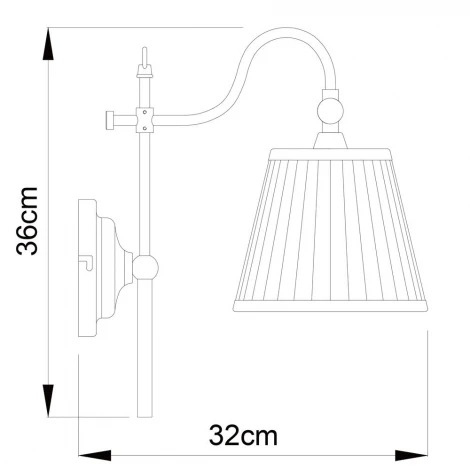 Бра Arte Lamp Seville A1509AP-1PB (220V)