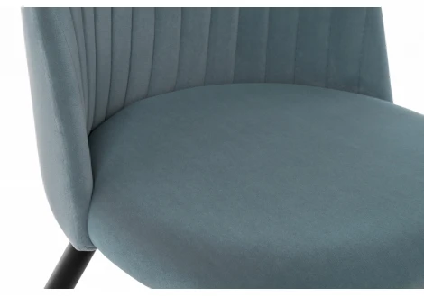 Стул Woodville на металлокаркасе Gabi 1 light blue / black 15109