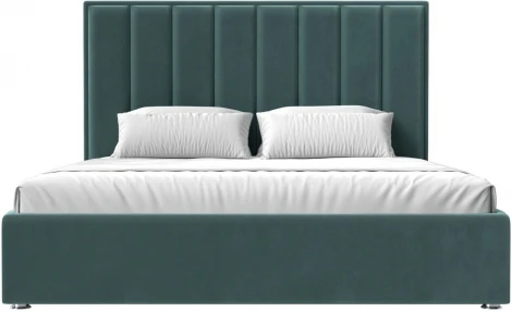 Кровать интерьерная Афродита 200 (Бирюзовый/Велюр) Лига Диванов арт.120603