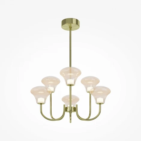 Потолочная люстра на штанге светодиодная Maytoni Dynasty MOD402PL-L20BS3K (220V)